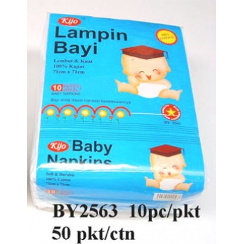 BY2563 KIJO Baby Napkins (Cotton) 10pc